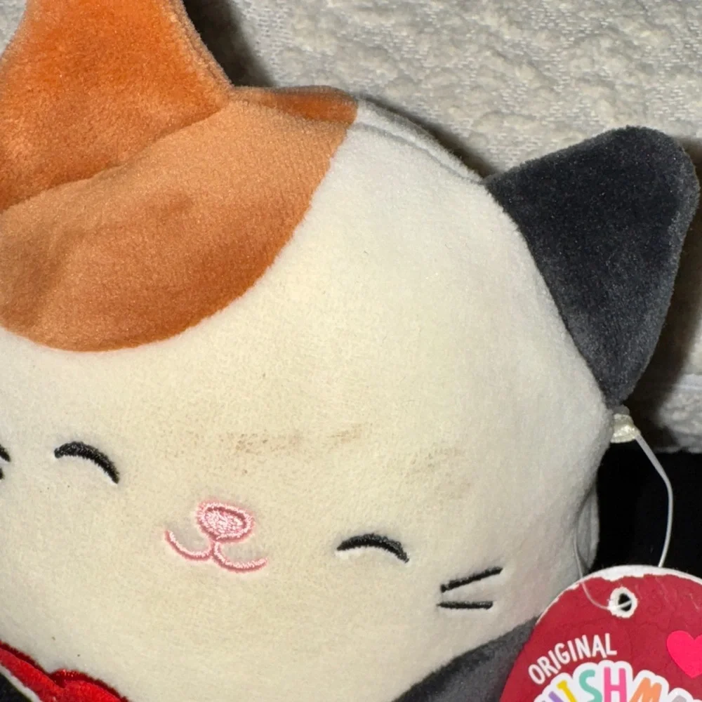 Squishmallows Cam Cat Plush Toy - Brown, Black, White